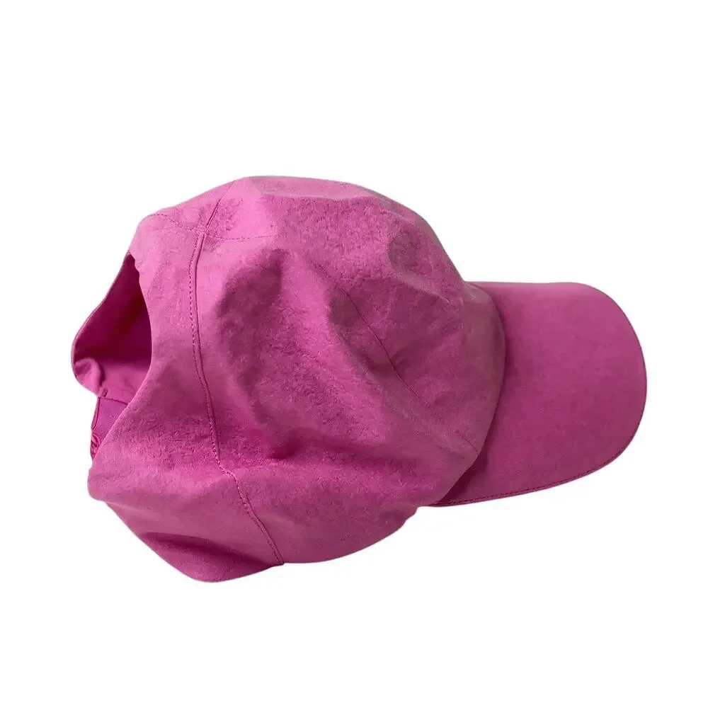 Lululemon Women's Pink Logo Adjustable Strapback Baseball Cap Hat One Size